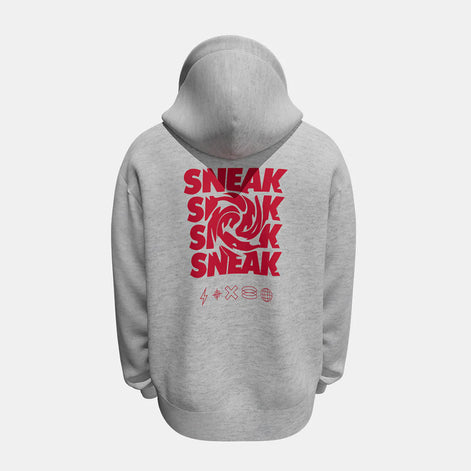 GREY SNEAK HOODIE - 5XL