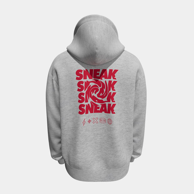 GREY SNEAK HOODIE - S