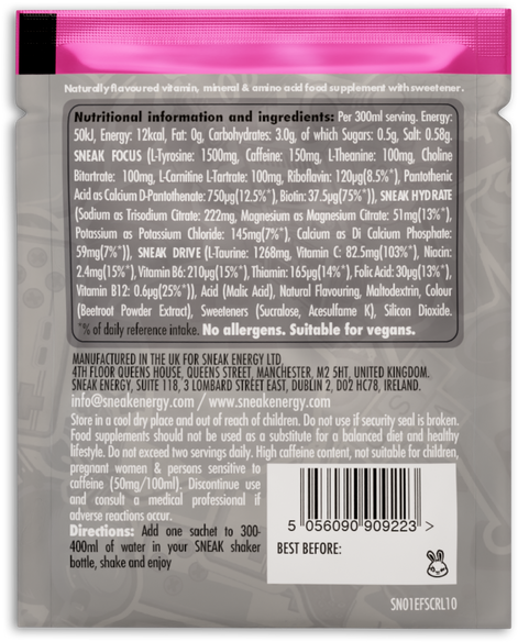 RASPBERRY LEMONADE 5 SERVINGS