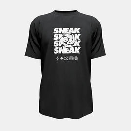 BLACK SNEAK TEE - M