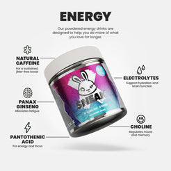 Blue Raspberry – Blue Raspberry Energy Drink Powder – Sneak US