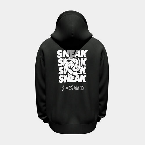 BLACK SNEAK HOODIE - XL