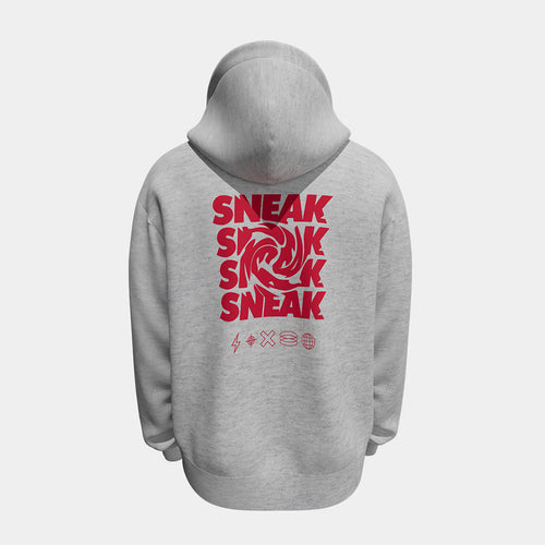 GREY SNEAK HOODIE - 2XL