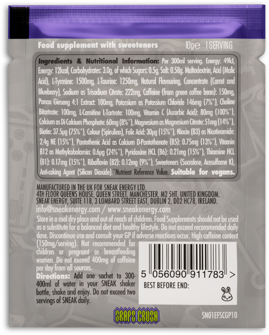 GRAPE CRUSH 20 SERVINGS – Sneak US